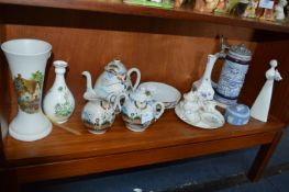 Oriental Tea Set, Royal Doulton Peace Figure, etc.