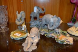 Four Tuskers Elephant Figures