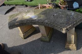 Semicircular Garden Bench