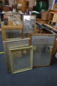 Five Gilt Framed Mirrors
