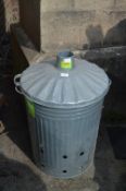 Galvanised Metal Garden Incinerator
