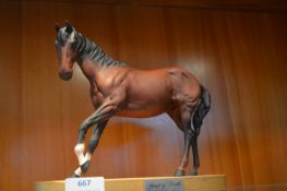 Royal Doulton Horse Figure on Wooden Stand - Spiri