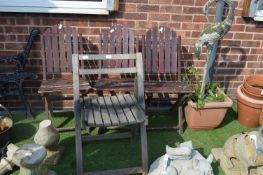 Four Folding Garden Chairs