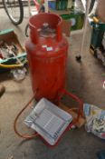 Gas Heater with 16.8kg Gas Bottle