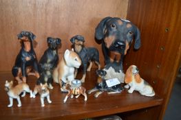 Doberman and Other Dog Figures