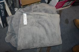 *Grey Fleece Throw