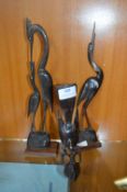 Carved Ethnic Bird Figures