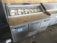 *Refrigerated Salad Preparation Unit over Cupboard and Drawers
