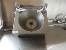*Stainless Steel Wash Hand Basin with Lever Taps