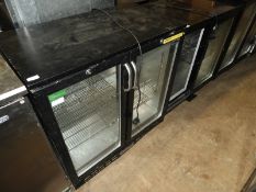 *Rhino Double Door Undercounter Bottle Cooler