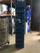 10 x Glass Fries Racks 500/500mm - Mixure of glasses held within crate. 16's, 25's, 36's, 49's