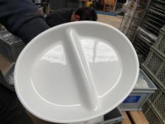 15 x Ovenproof White China Divided Dishes 10inch Collection From Waltham Abbey - EN9 1FE on 19th and