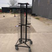 84 Plate Rack Holder with Wheels Collection From Grantham NG32 2AG on 19th and 20th May 10am till