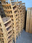 42 x Natural Banqueting Chairs - No Pads Collection From Grantham NG32 2AG on 19th and 20th May 10am