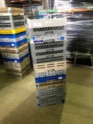 10 x Glass Racks - Mixure of glasses held. 16's, 20's, 25's, 36's and 49's Collection From