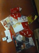 *Box Containing Christmas Stocking, Cards, Bags, R