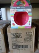 *2 Boxes of Easy Hold Bowls (Pink & Green)