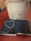 *Box of 4 Pink Heart Glass Neon Inserts