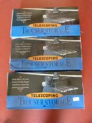 *3 Telescoping Trouser Storage Units