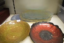 *7 Glass Display Dishes