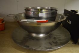 *Five S/S Dishes Including Two Colanders