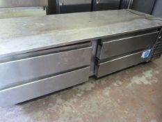 *Precision Four Drawer Stainless Steel Mobile Preparation Unit