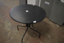 5 Black Bistro Tables
