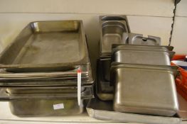 *Large Quantity of S/S Warming Trays and Bain Mari