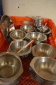 *~50 Stainless Steel Serving Dishes