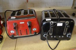 Two Four Slice Toasters