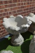 Garden Planter on Pedestal Base with Foliage Desig