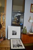 Four Framed Mirrors and Photographs