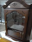 Mahogany Effect Glazed Corner Unit