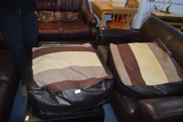Pair of Beanbag Floor Cushions