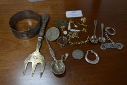 Coinage, Earrings, Jewellery, etc.