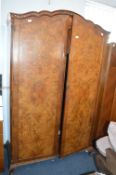 1950's Walnut Veneer Double Wardrobe