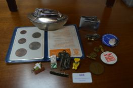 Collectible Lighters, Badges, Coinage, etc.