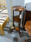 Antique Style Plant Stand/Whatnot with Two Small Drawers