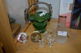 Glass Paperweights, etc.