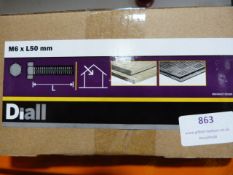 4kg Box of M6 x L50 Hex Bolts