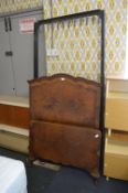 1930's Walnut Veneer Single Bed Frame