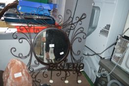 Metalwork Mirror and a Bistro Coat Rack