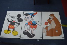 Three Walt Disney Promotional Posters for Spa Supe