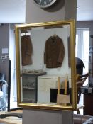 Gilt Framed Beveled Edge Wall Mirror