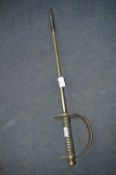 Brass Sword Fire Poker