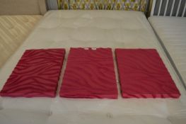 Three Pink Fluffy Wall Panels