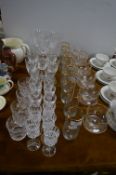 Drinking Glasses, Dessert Bowls, Candlesticks, etc