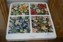 Four Old Tupton Ware Coasters