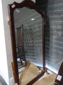 Mahogany Effect Wall Mirror