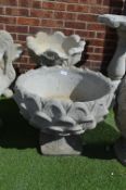Garden Planter with Scallop Shell Design